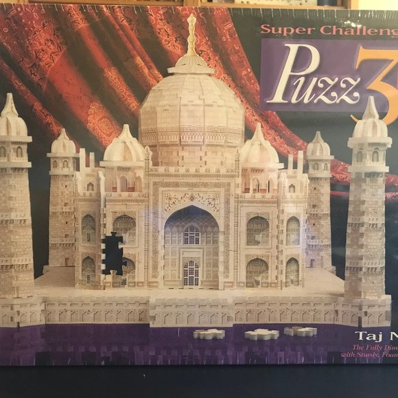 Milton Bradley Other - NEW IN BOX, 1077 PIECE 3D JIGSAW PUZZLE OF THE TAJ MAHAL, MILTON BRADLEY CO.